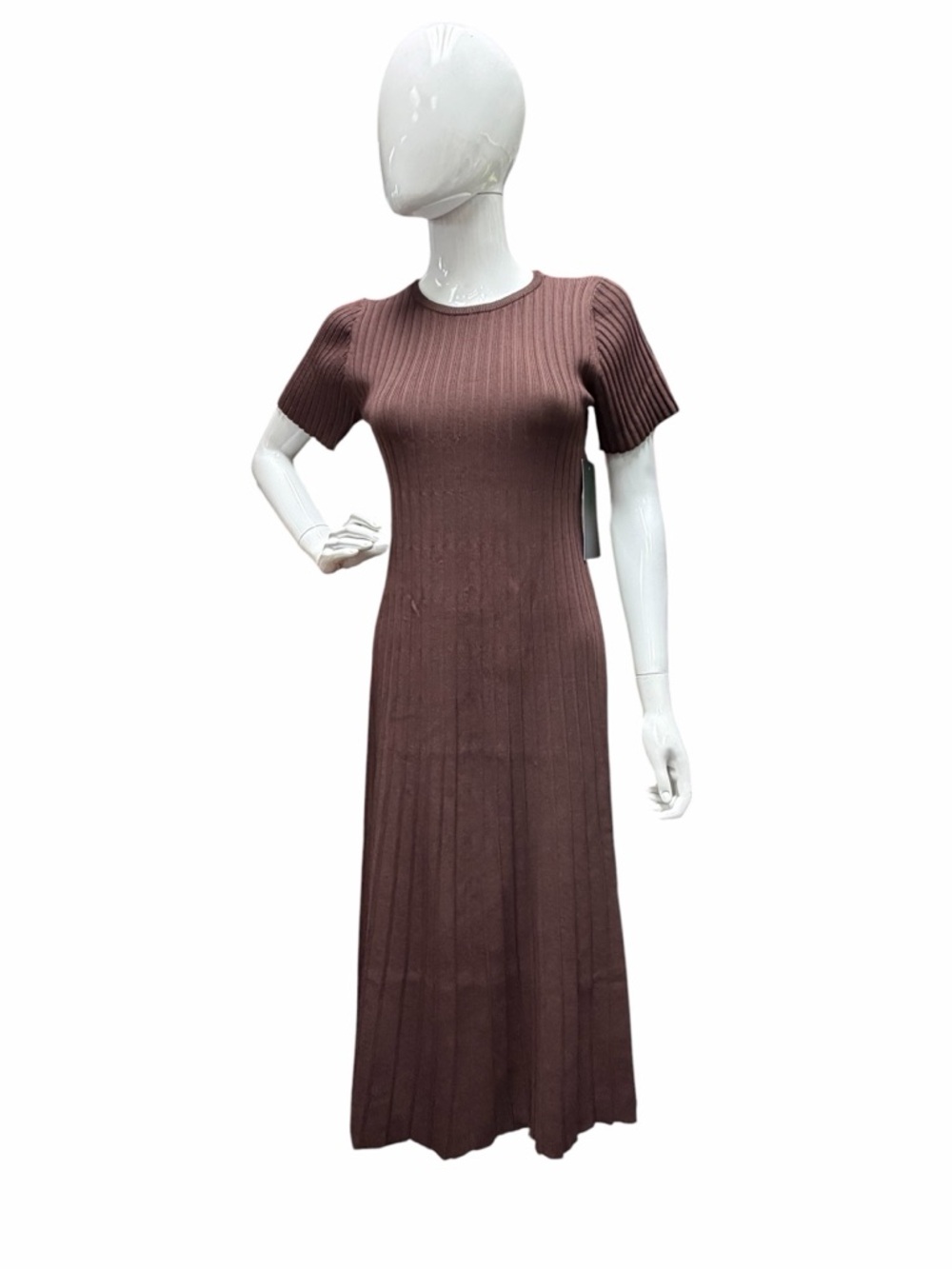 H2 Hyacinth House Chocolate Knit Murphy Swing Midi Dress